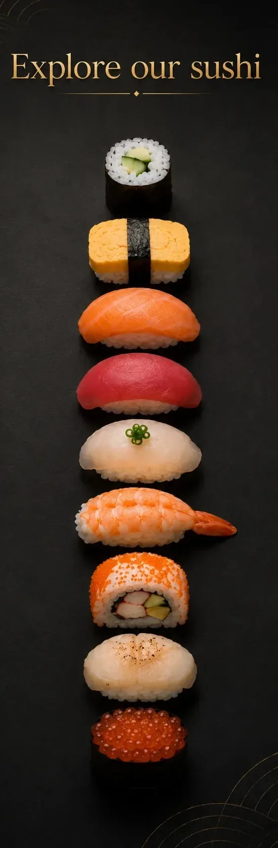 The signature nine, plated